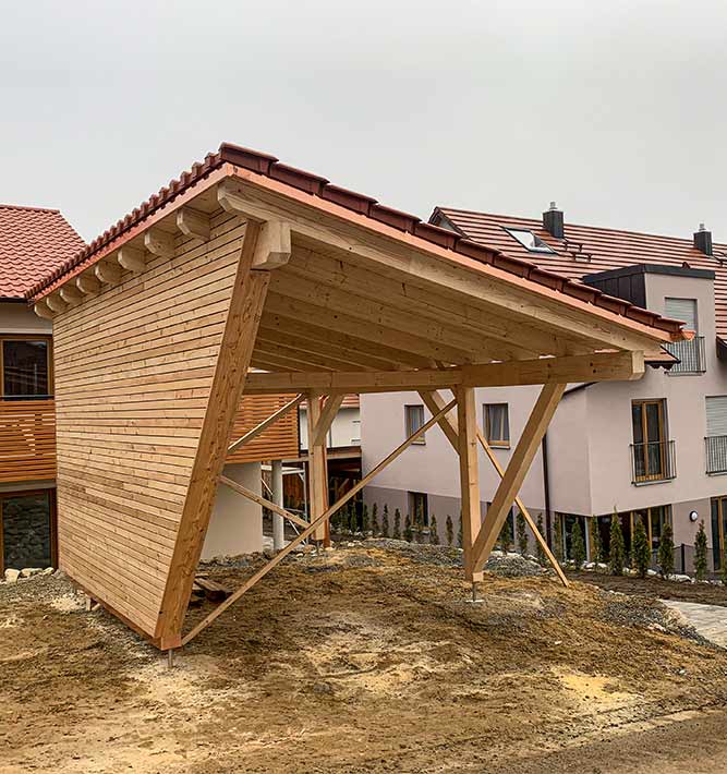 Carports aus Holz in vielen Varianten